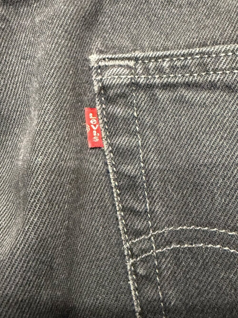 Levi's Relaxed Fit 550 Black Denim Jeans Lot Straight Leg Baggy Classic Men 44 - Picture 4 of 8